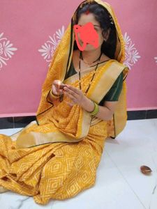 Beautiful Yellow Printed Saree