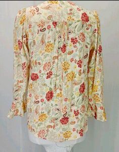 💐Boutique Floral Print V-Neck Pleated Top/Tunic