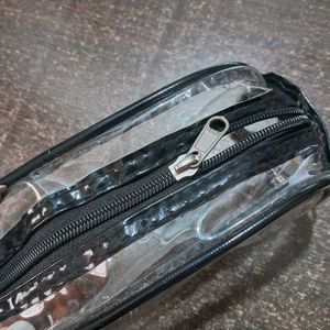 Set of 2 Clear Cosmetic Bags