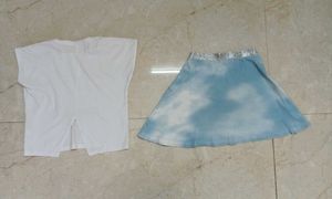 GIRLS TSHIRT/ SKIRT SET