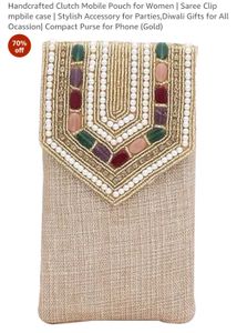 Handcrafted Beaded Clutch Bag