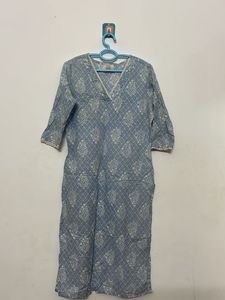 Blue Printed Kurta