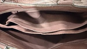 Dark brown Crocodile Print Tote Bag
