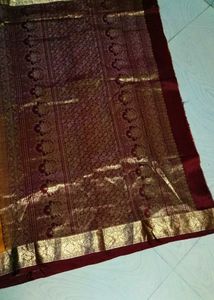 Beautiful Multi Colour Pure Kanchi Pattu Saree