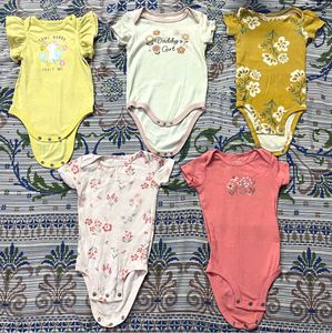 Bundle of 5 Baby Girl Bodysuits
