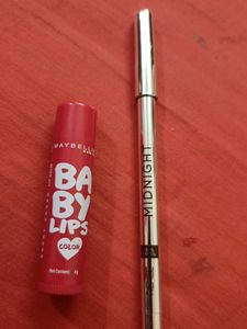 Renee Midnight Kohl And Maybelline Babylip Lipbalm