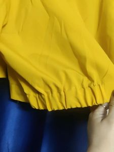 XL Mustard Yellow Crop Top