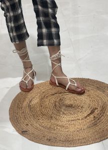 Completely New Lace-Up Gladiator Flats