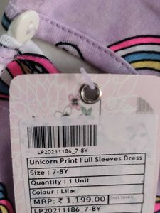 LILPICKS Unicorn Print Dress