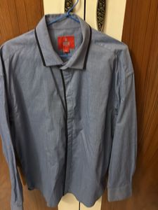 Men's Blue Long Sleeve Shirt
