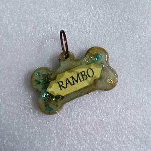 6 Pre-made Pet ID Tags (vintage look)