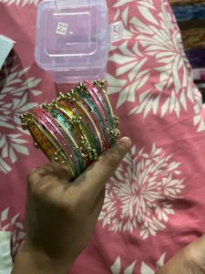 Vibrant Beaded Bangles