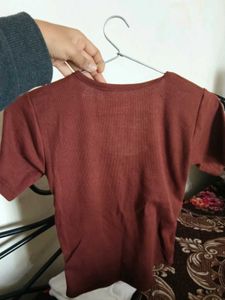 fitted square neckline top