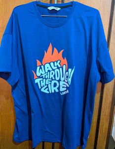Leotude Blue Graphic T-Shirt