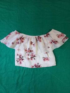 Floral Print Skirt And Top Combo