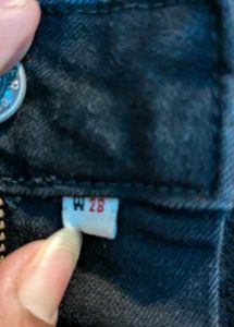 Flared Black Denim Jeans