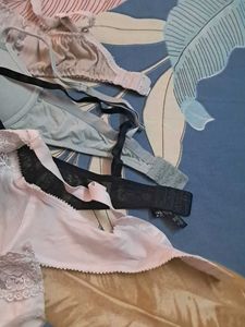 Combo Of  Five  Imported Fabric Bra pantys
