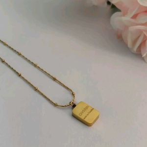 Anti Tarnish Elegant Gold Charm Necklace