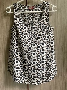 Leopard Print Sleeveless Tank Top