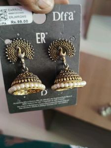 combo of 3Ethnic Jhumka &amp; Stud Earrings Set