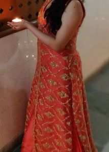 Stunning Zari work Ethic Pink Gown