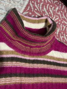 Striped Turtleneck Sweater