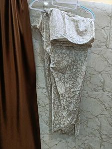 Elegant Embroidered Kurta Salwar &amp; Pant Set