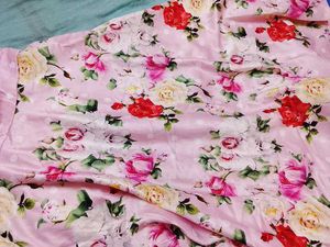 Pink floral dress