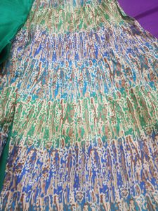 Very Beautiful Front Slit Cut Gown With Plazo