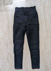 High Waisted Black Jeans