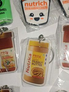 15 Key chain Assorted Nutrica &amp; Cute Charms Keycha