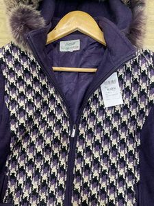 Voilet Fur Hooded Jacket - Fix Rate