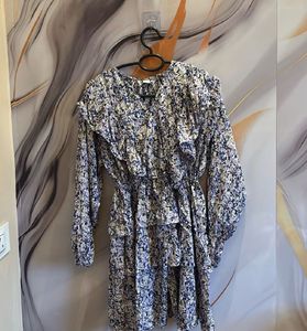 Floral Ruffled Midi Dress