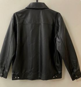 Iconic Stylish Zip Collar Black Leather Jacket 🧥