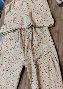 Three Pcs Designer Kurta Set