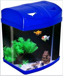 Mini Aquarium Fish Tank ( new blue colour)