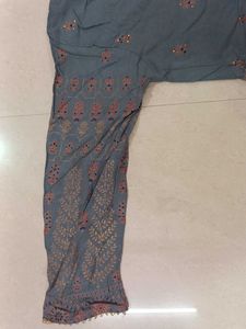 Grey Printed Dress