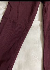Y2K Burgundy Flare Pants