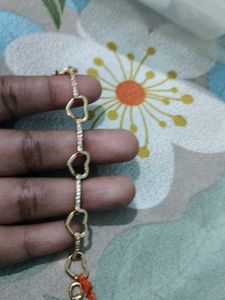 Elegant Gold Bracelet with Heart Charms🤩