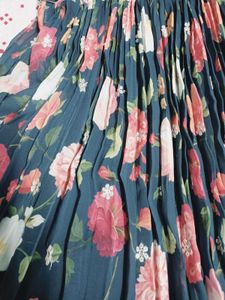 Elegant Floral Ethnic Gown With Dupata Padded