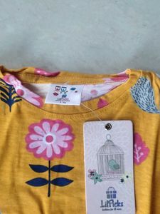 LILPICKS Girls' Printed Pajama Set