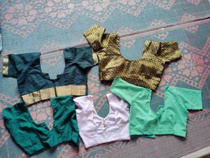 Bright Green Designer Blouse
