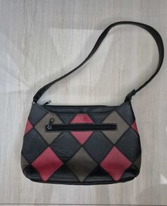 Vintage genuine leather shoulder bag