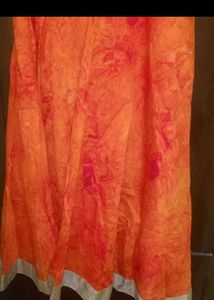 Elegant Embroidered Orange Kurta