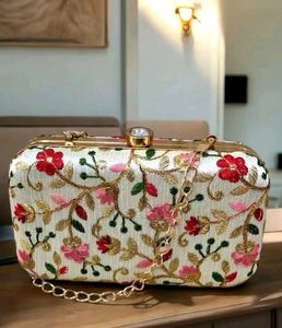 Beautiful Embroidered Clutch Bag