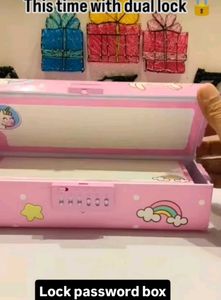 Cute Unicorn dual Password Lock Box