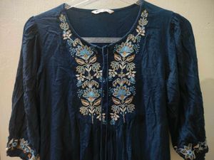 Embroidered Tunic Top