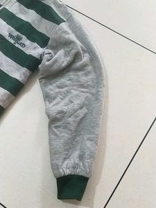 Men Striped Hoodie