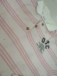 Striped Polo Top