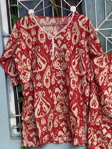 women cord set cotton fabric